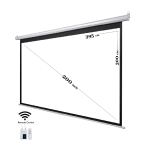 ELECTRICAL SCREEN 395x300cm WITH RF REMOTE