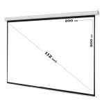 MANUAL AUTO-LOCK WALL SCREEN 80x80"(200x200cm)