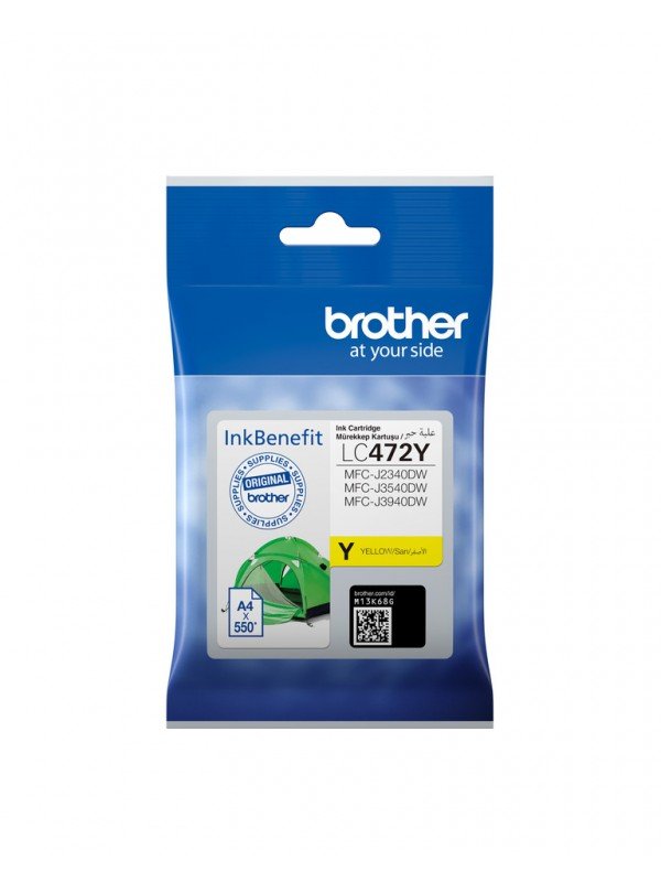 BROTHER LC472Y High Yield Cartridge -Yellow