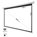 ELECTRICAL SCREEN 295x215cm WITH RF REMOTE