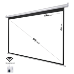 ELECTRICAL SCREEN 70x70" (180x180cm) WITH WIRED REMOTE