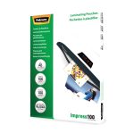 Fellowes A5 Glossy 100 Micron Laminating Pouch - 100 pack