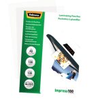 Fellowes A5 Glossy 100 Micron Laminating Pouch - 100 pack