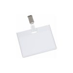 Fellowes SECURITY BADGE 90X60MM MET CLIP (50_PK)