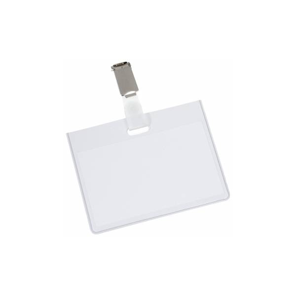 Fellowes SECURITY BADGE 90X60MM MET CLIP (50_PK)