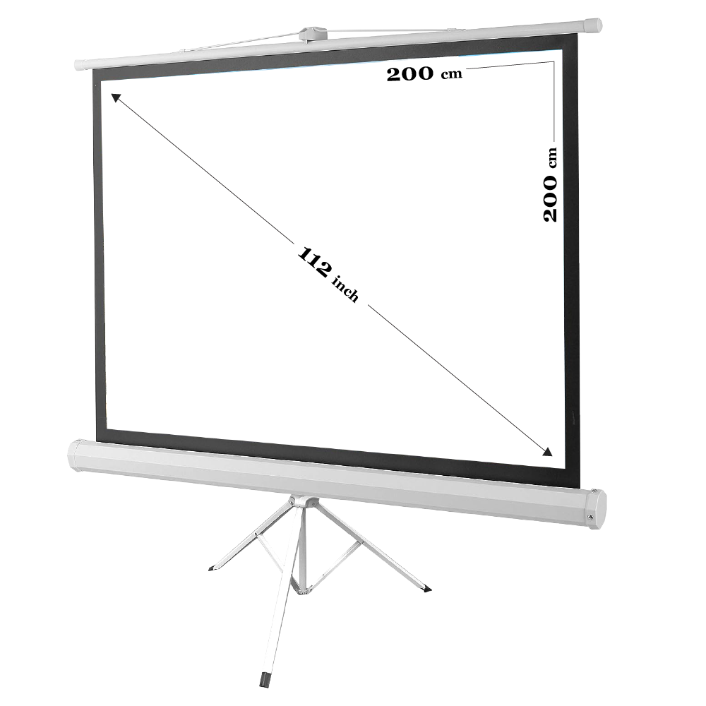 PORTABLE TRIPOD SCREEN 80x80"(200x200cm)