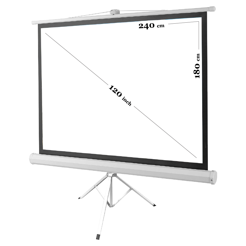 PORTABLE TRIPOD SCREEN 96x70"(240x180cm)