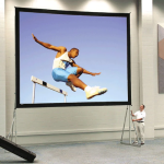 Fast-Fold Screen - White Video Fabric 150 ″ (4:3) - Image 3
