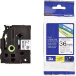 TAPE CASS.36mm (TZE-261  BLACK/WHITE)