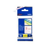TZe-222 Labelling Tape Cassette 9mm– Red on White