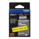 Brother TZe-S631 Extra Strength Black on Yellow Tape -12mm