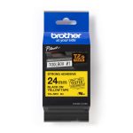 Brother TZ-S651 Extra Strength Black On Yellow Tape - 24mm